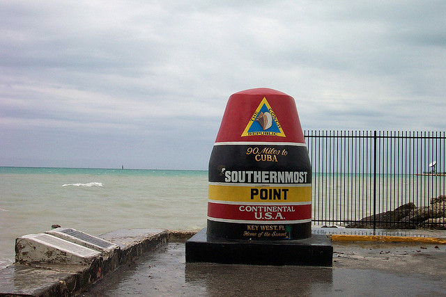 Deste ponto em Key West até Cuba são 300 kilometros. Photo credit: Mercedea via Flickr