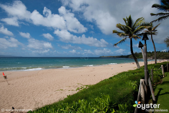 O The Ritz-Carlton Kapalua oferece acesso direto ao DT Fleming Beach Park - uma meia-extensão de praia arenosa.