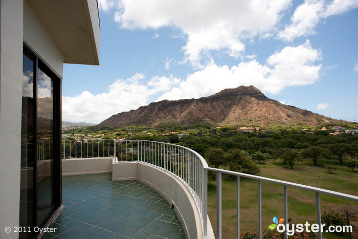 La vue depuis un balcon privé au Lotus à Diamond Head; Oahu, HI