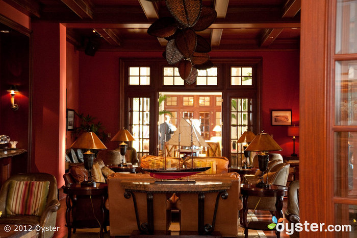 The Rum Bar, off the lobby, is one of the hotel's more casual eateries with a colonial theme.