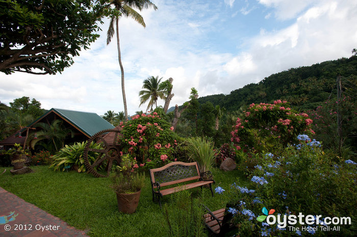 Located in a lush hilltop rainforest, Ladera's grounds are lovely.