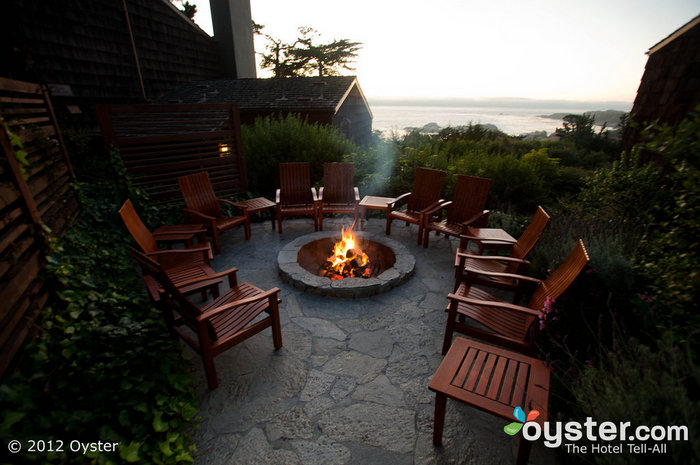 The fire pit is a great place to relax before the big day. The groomsmen are especially sure to enjoy it.