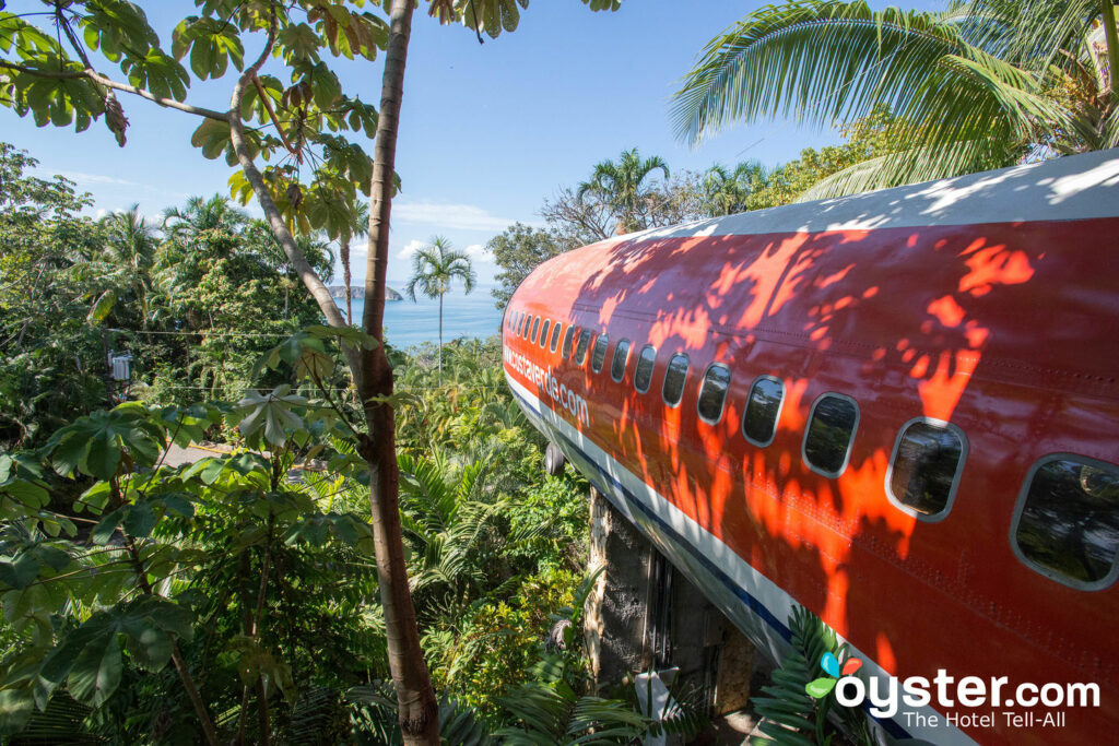 Das 727 Rumpf-Haus im Hotel Costa Verde