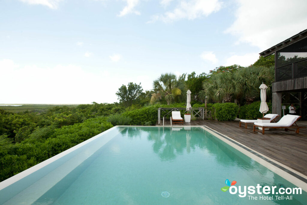 COMO Shambhala Spa Pool at the Parrot Cay and COMO Shambhala Retreat