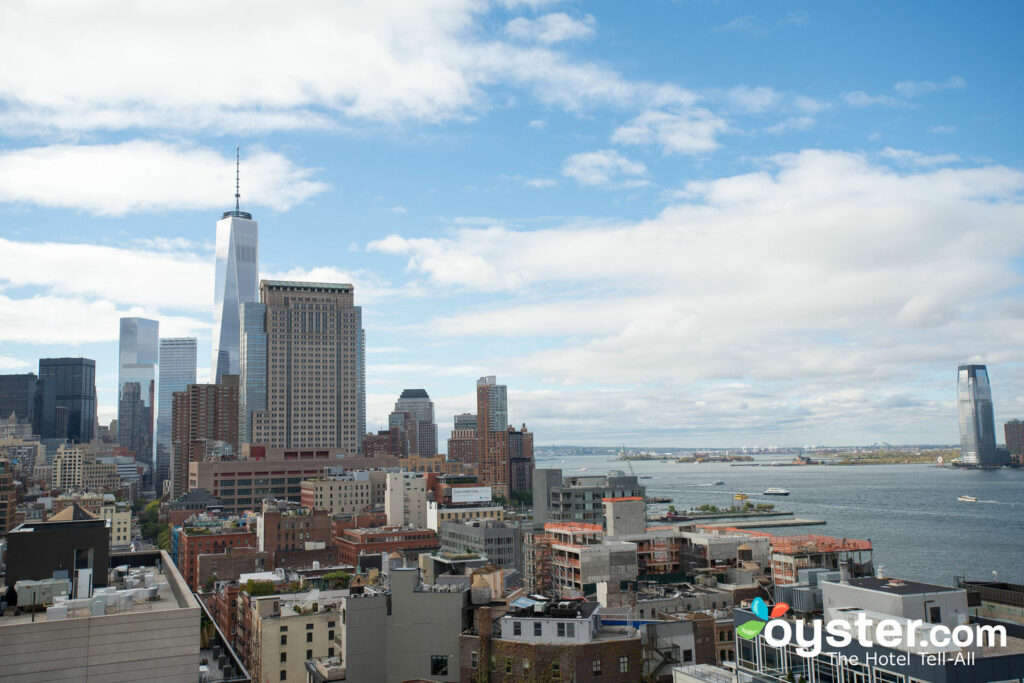 View from the rooftop at Hugo Hotel