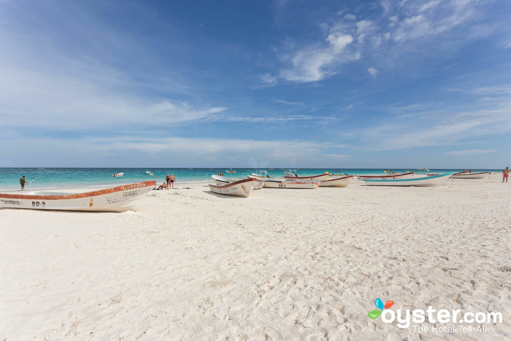 La impresionante playa de Tulum.