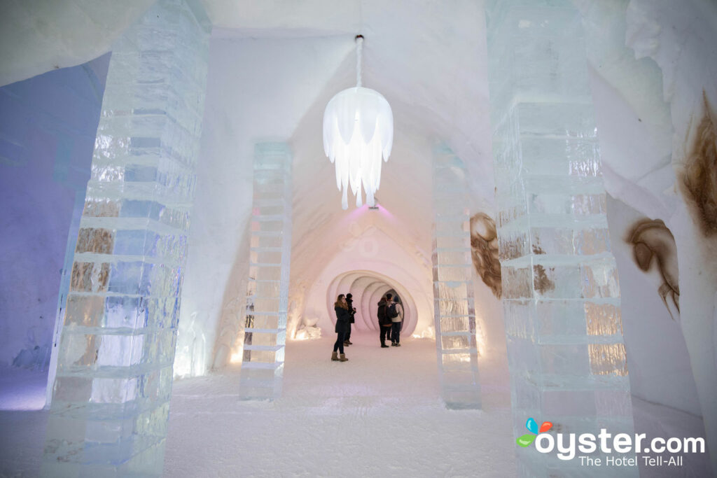 Hotel de Glace a Quebec City, in Canada