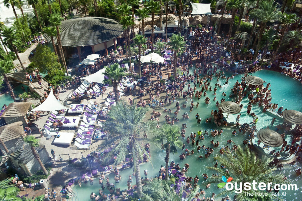 Fiesta de piscina en la rehabilitación del domingo en Hard Rock Hotel and Casino / Oyster Fiesta de piscina en la rehabilitación del domingo en Hard Rock Hotel and Casino / Oyster