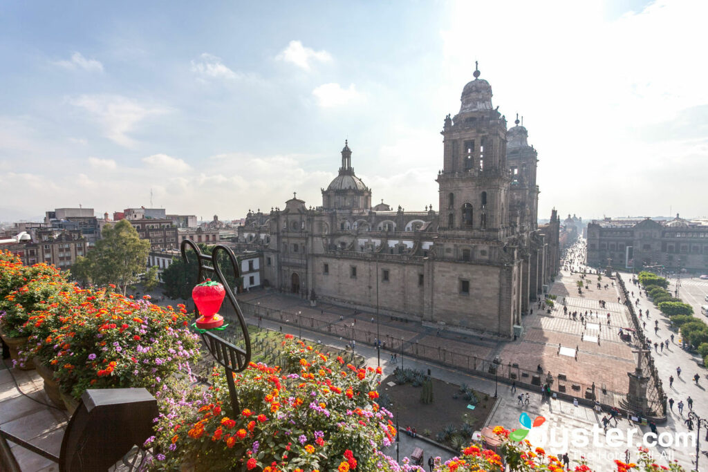 View from the Restaurant at Zocalo Central, Mexico City/Oyster