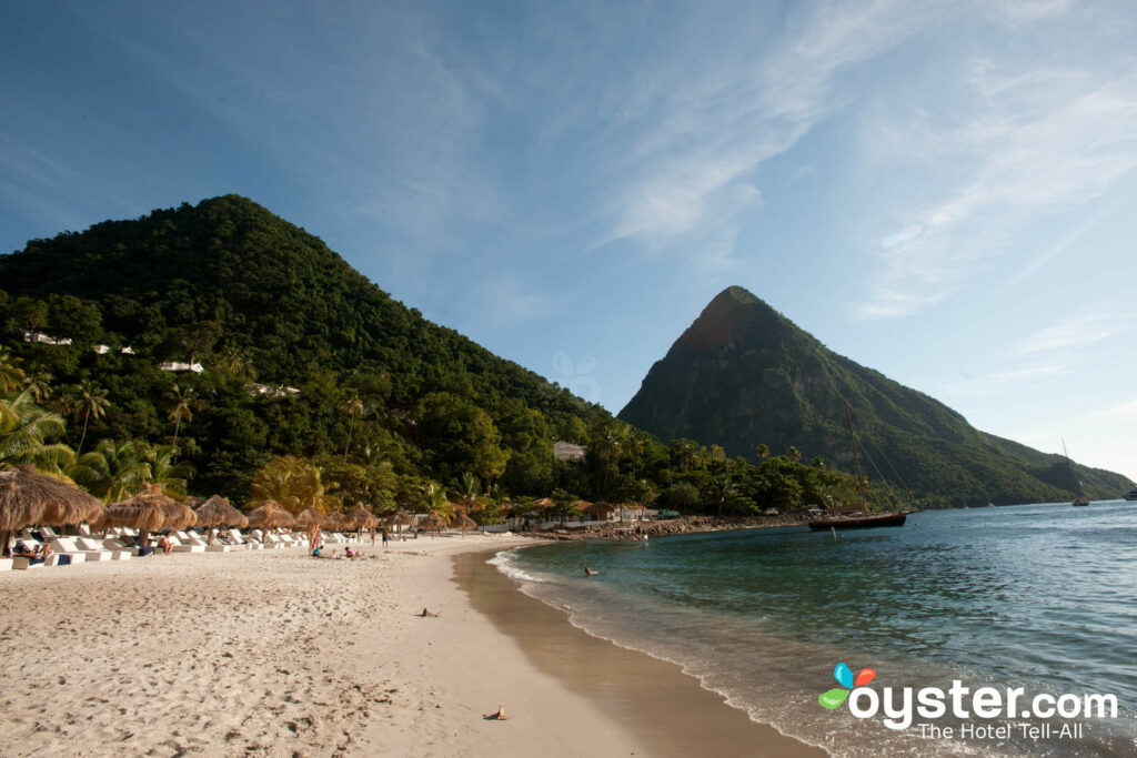 A, ilha, de, st. Lucia