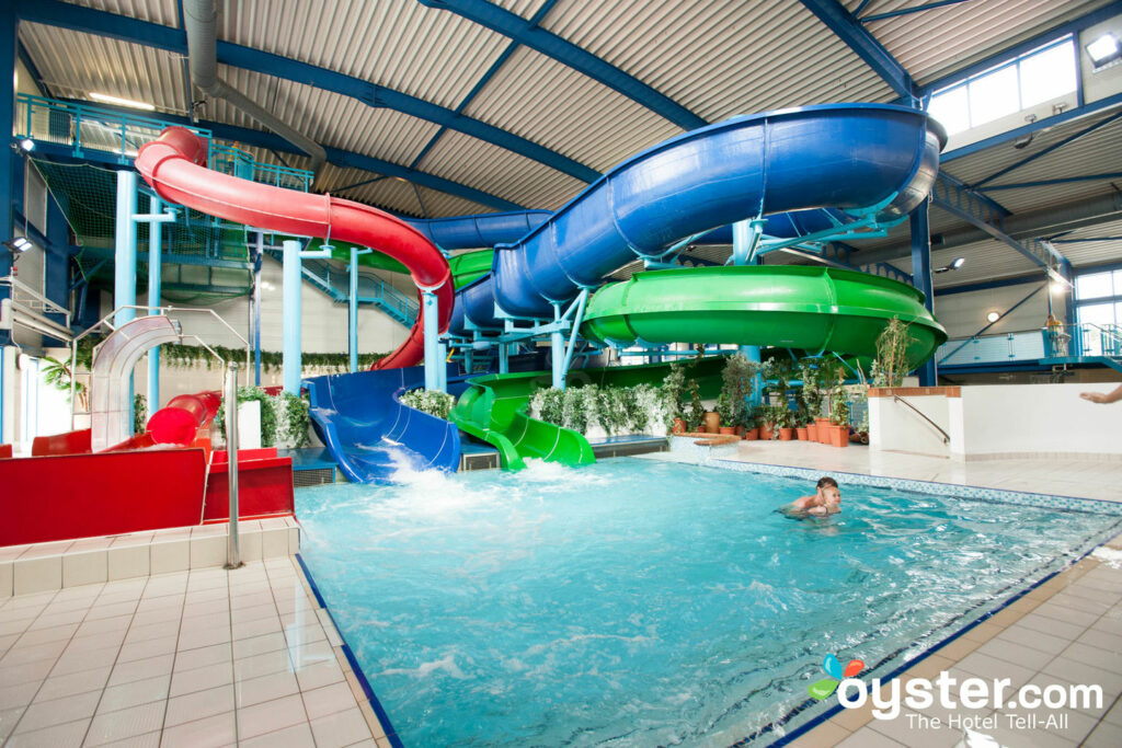 Cornwall's Hendra Holiday Park has a very child-friendly pool that everyone can enjoy.
