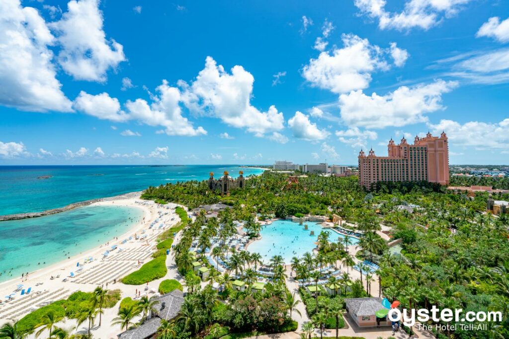 View from the One King Bed at The Cove at Atlantis View from the One King Bed at The Cove at Atlantis