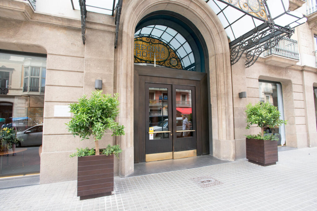 Entrance at Hotel Regina Barcelona