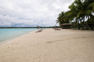 The beach at the St. Regis Bora Bora