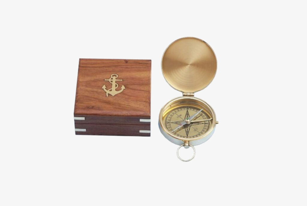Brass compass