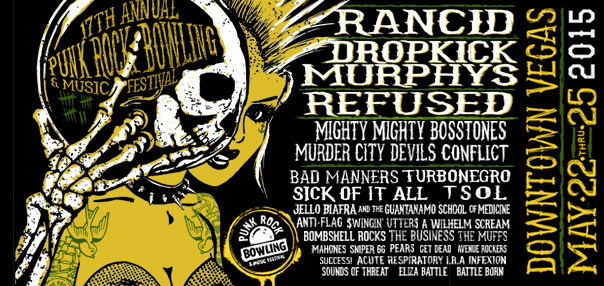 Punk Rock Bowling 2015 Lineup Poster (Crédito da foto: www.punkrockbowling.com)