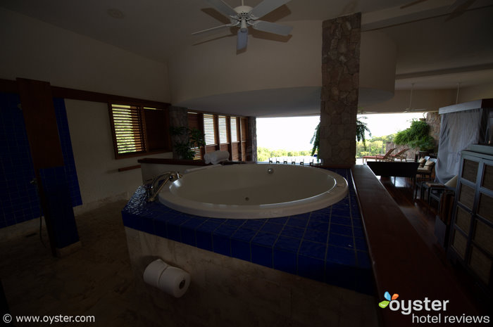 A room at the Jade Mountain resort in St. Lucia