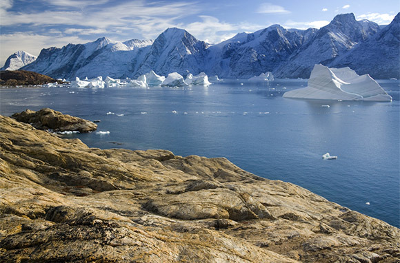 Bildnachweis: Fjord in den Fernen Osten Grönlands über Shutterstock