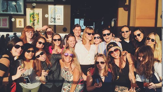 Oyster Staffers at Bar Hugo's Happy Hour!