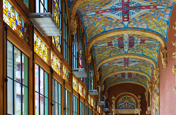 Photo: Interior of Hospital of Holy Cross and Saint Paul via Iakov Filimonov/Shutterstock.com