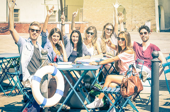 Photo: Group of happy best friends via View Apart/Shutterstock.com