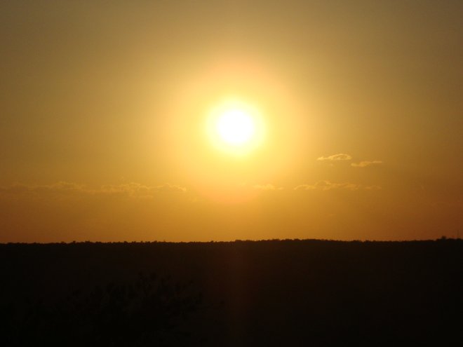 Pôr do sol no Grand Canyon, verão 2011