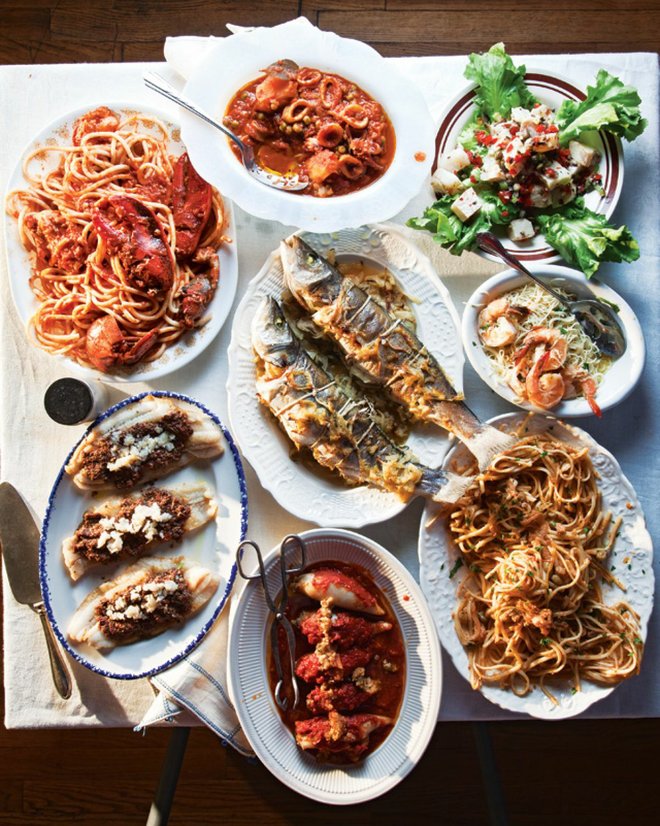 Feast of the Seven Fishes, Photo via Saveur
