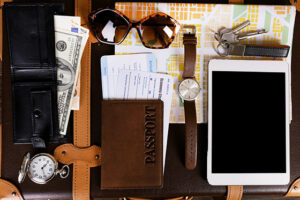 Photo: Flat Lay of Travel Items via Shutterstock