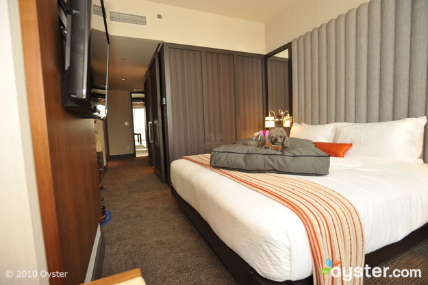 Cityview Deluxe Zimmer mit Kingsize-Bett im Eventi Hotel