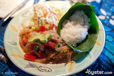 Eat at the isolated Mama's Fish House, an island institution