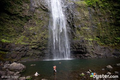 Hike to the 100-foot-high Hanakapiai Falls