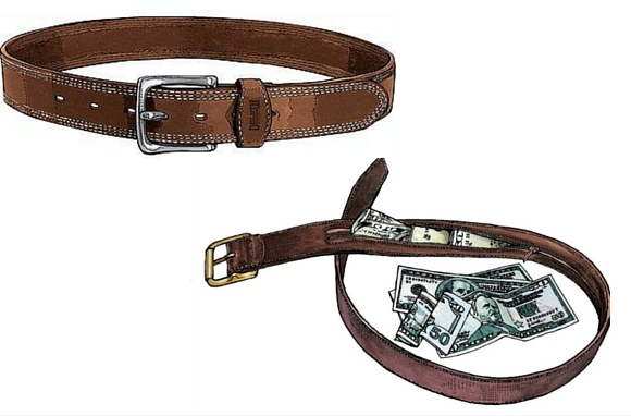 Men's Gets Better with Age Leather Work Belt - Brown - Duluth Trading Company