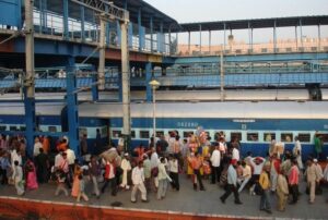 New Delhi Railway Station image courtesy Kyle Valenta.