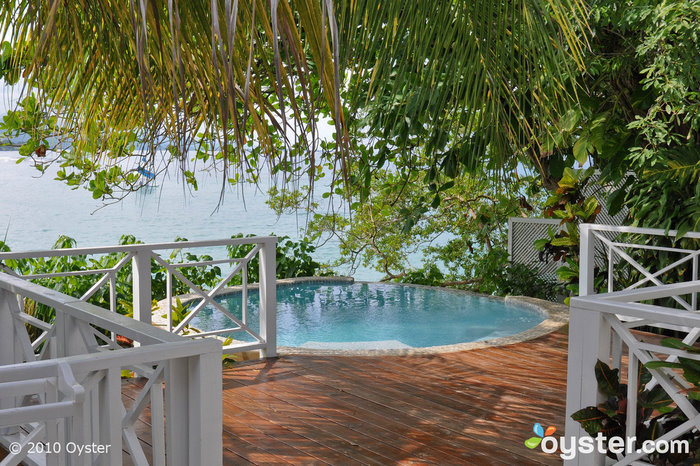 Les cottages du Jamaica Inn disposent de piscines extérieures privées.