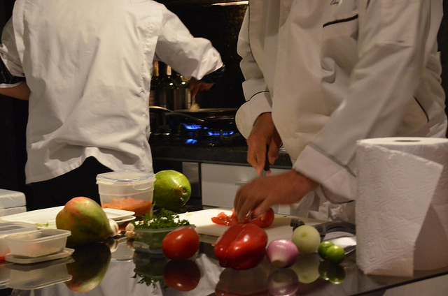 Ceviche preparation by Chef Israel Lopez. Photo Credit: Joe Ross