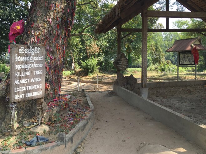 Killing Tree at Choeung Ek; image courtesy of Kyle Valenta.