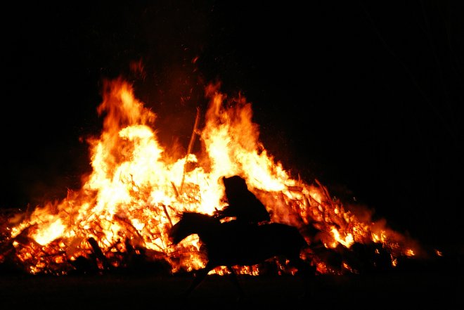 Headless Horseman at the Sleepy Hollow Bonfire, Bojangles via Flickr