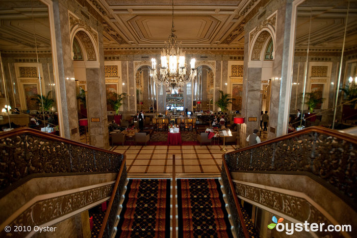 Lobby at Sir Francis Drake Hotel