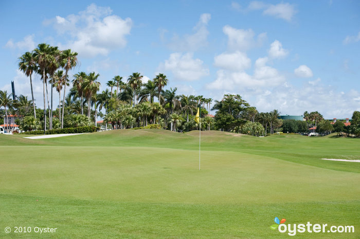 The golf course at Fisher Island Hotel and Resort