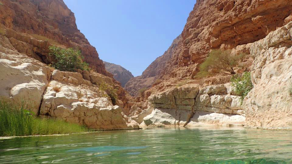 La entrada a Wadi Shab. Foto: Kevin Brouillard