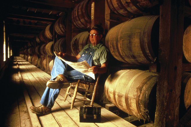 Jack Daniel in seiner gleichnamigen Destillerie. Mit freundlicher Genehmigung von Nashville Convention & Visitors Corp.
