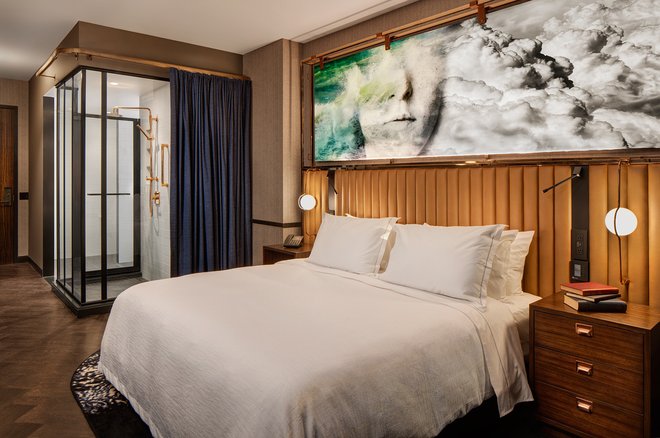 A mock-up of a guest room. Photo: Darris Lee Harris