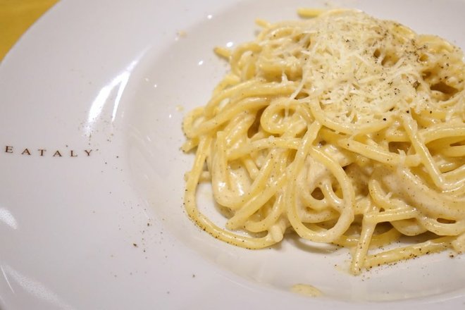 Eataly pasta on MSC Cruises' MSC Divina; Image courtesy of Jason Leppert