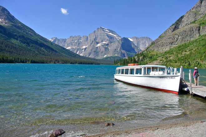 Lago Swiftcurrent; Imagem cortesia de Lara Grant