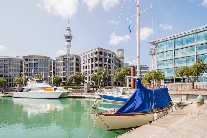 Ilha Norte da Nova Zelândia; Viaduto Sofitel Auckland Porto / Ostra