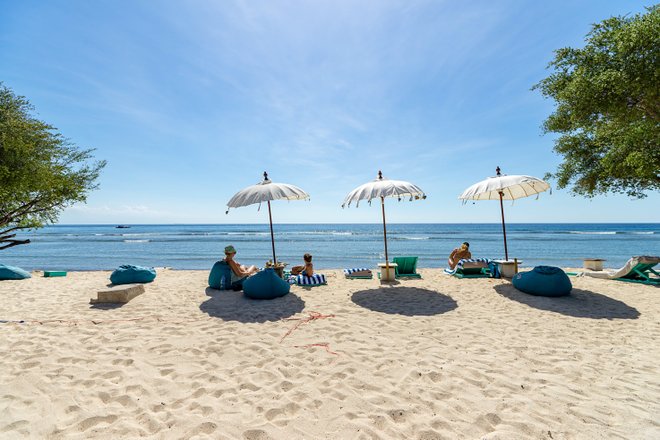 Beach at the Le Pirate Beach Club Gili T Hotel/Oyster