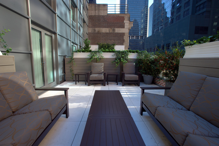 All rooms on the 7th Floor have a terrace like this one