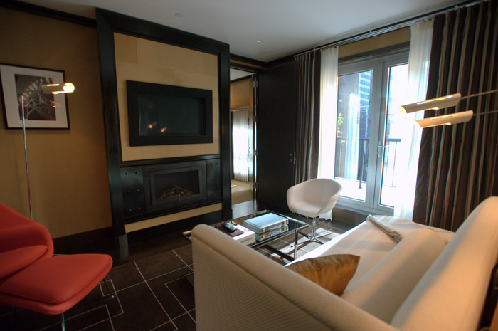 Living room of the Producer Suite, one of the hotels two penthouse suites
