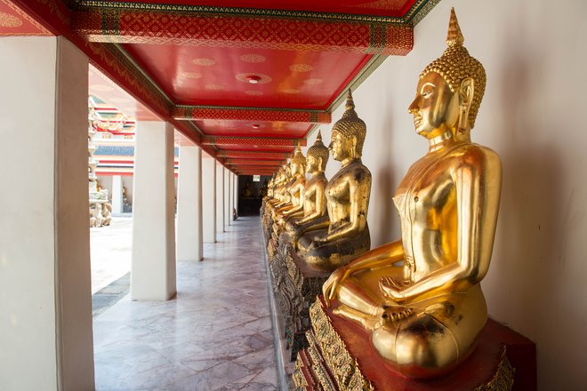 Liegender Buddha Wat Pho, Bangkok / Auster