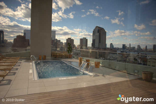 Rooftop pool at The James New York